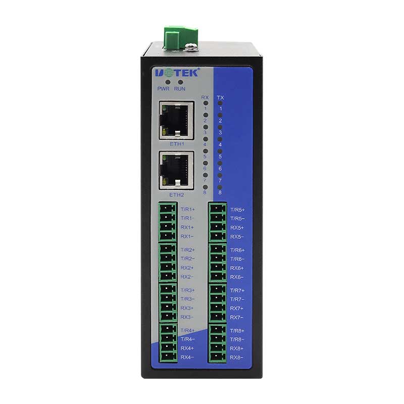 導(dǎo)軌式8口隔離型Modbus網(wǎng)關(guān)