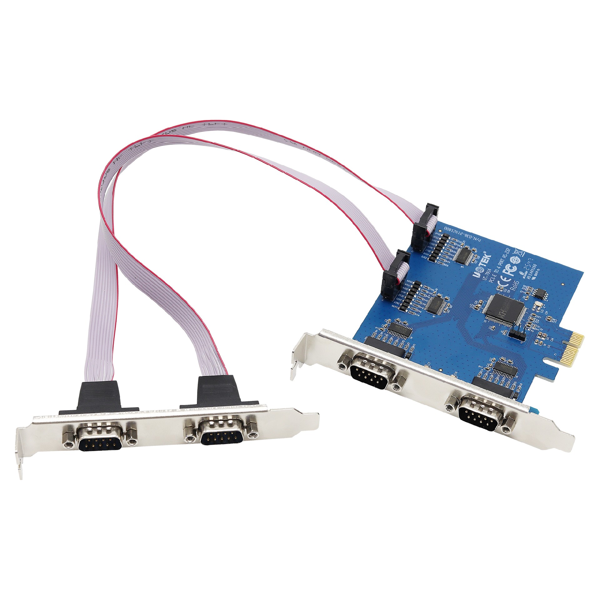 PCI-E轉(zhuǎn)4口RS-232多串口卡