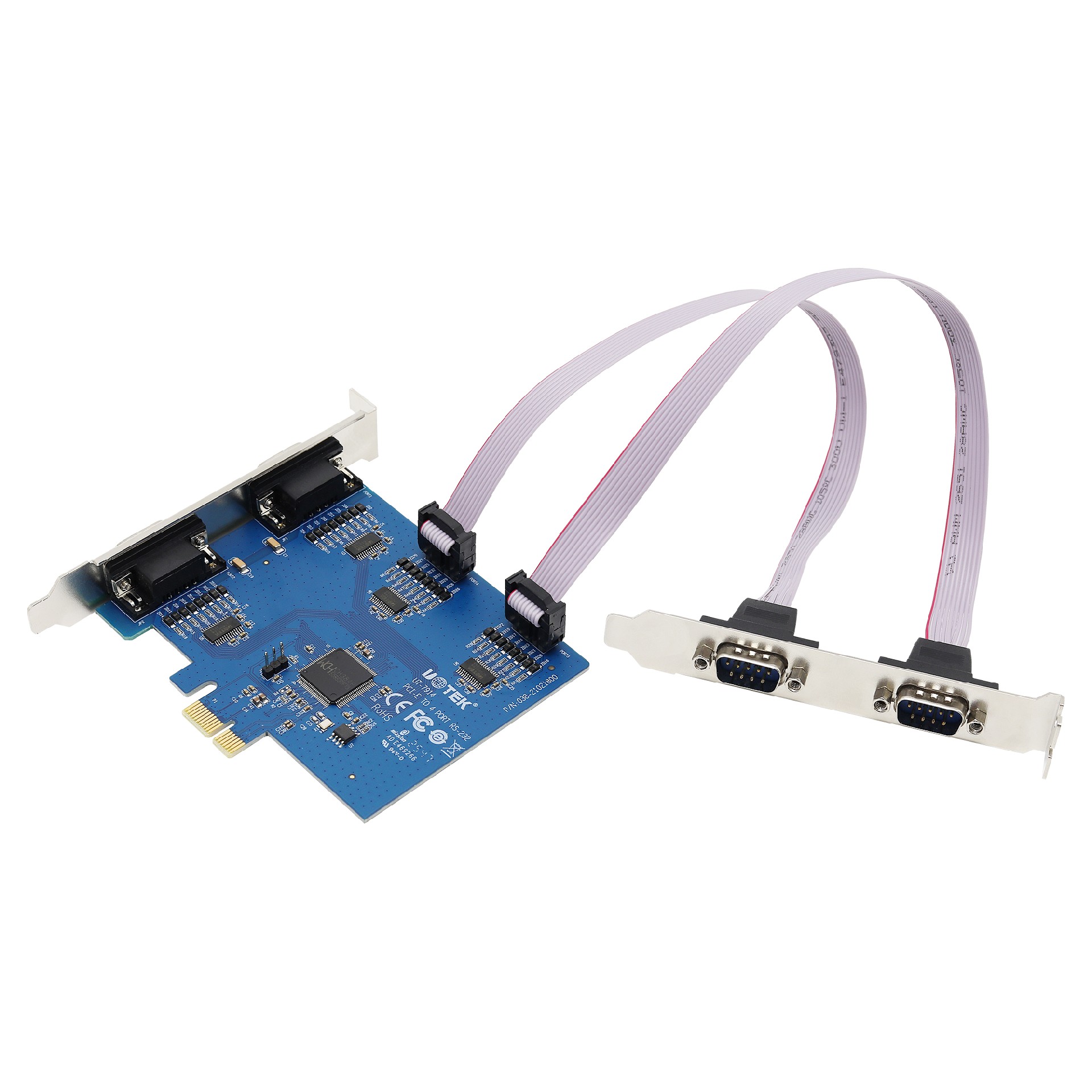 PCI-E轉(zhuǎn)4口RS-232多串口卡